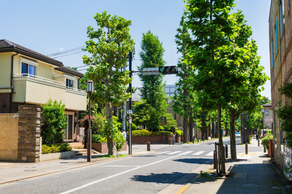 閑静な住宅街　成城
